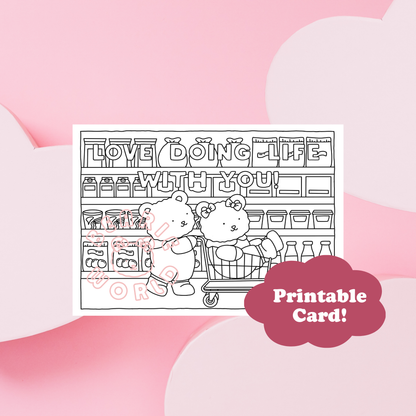Printables - Love Doing Life With You Card